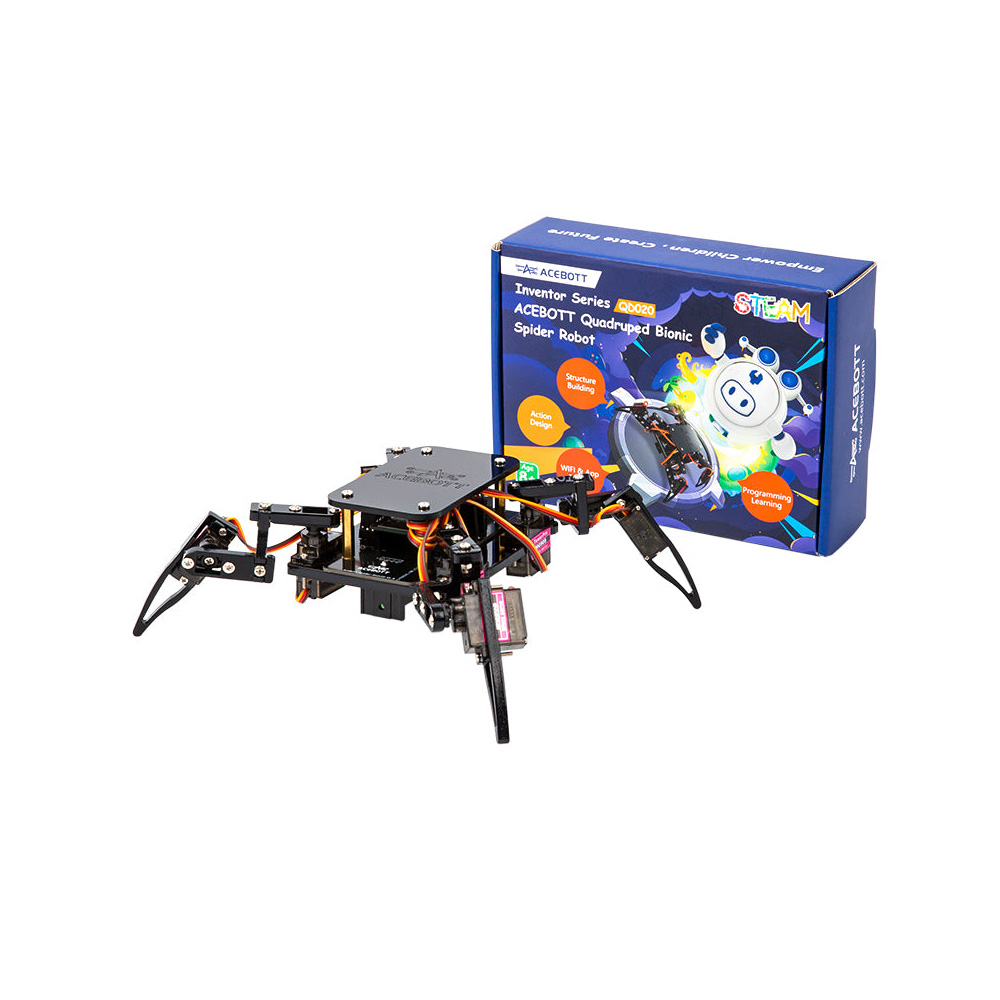 ESP8266 Spider Bot – روبوت عنكبوت رباعي الأرجل