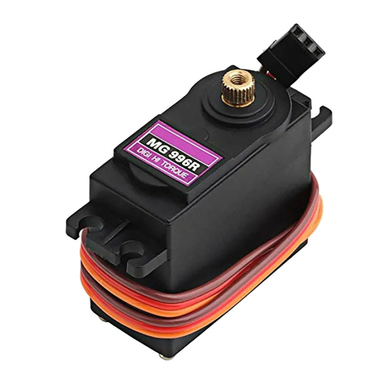 Servo Motor MG996 10K سيرفو موتور كبير تروس حديد عزم 10 كيلو  زاويه دوران 360درجه