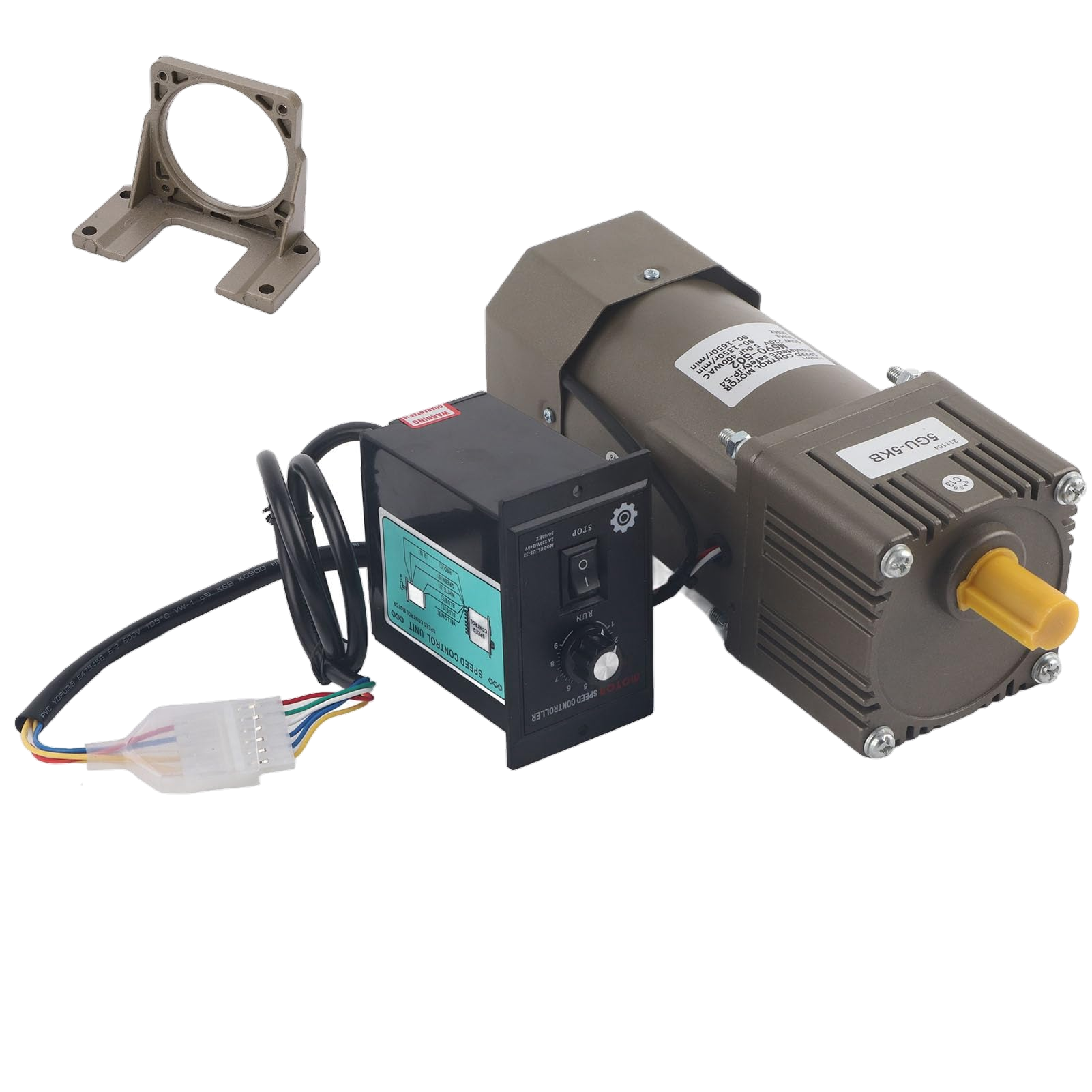 M590-502 AC Gear Motor – 220V 90W دينمو جير موتور مع متحكم سرعه