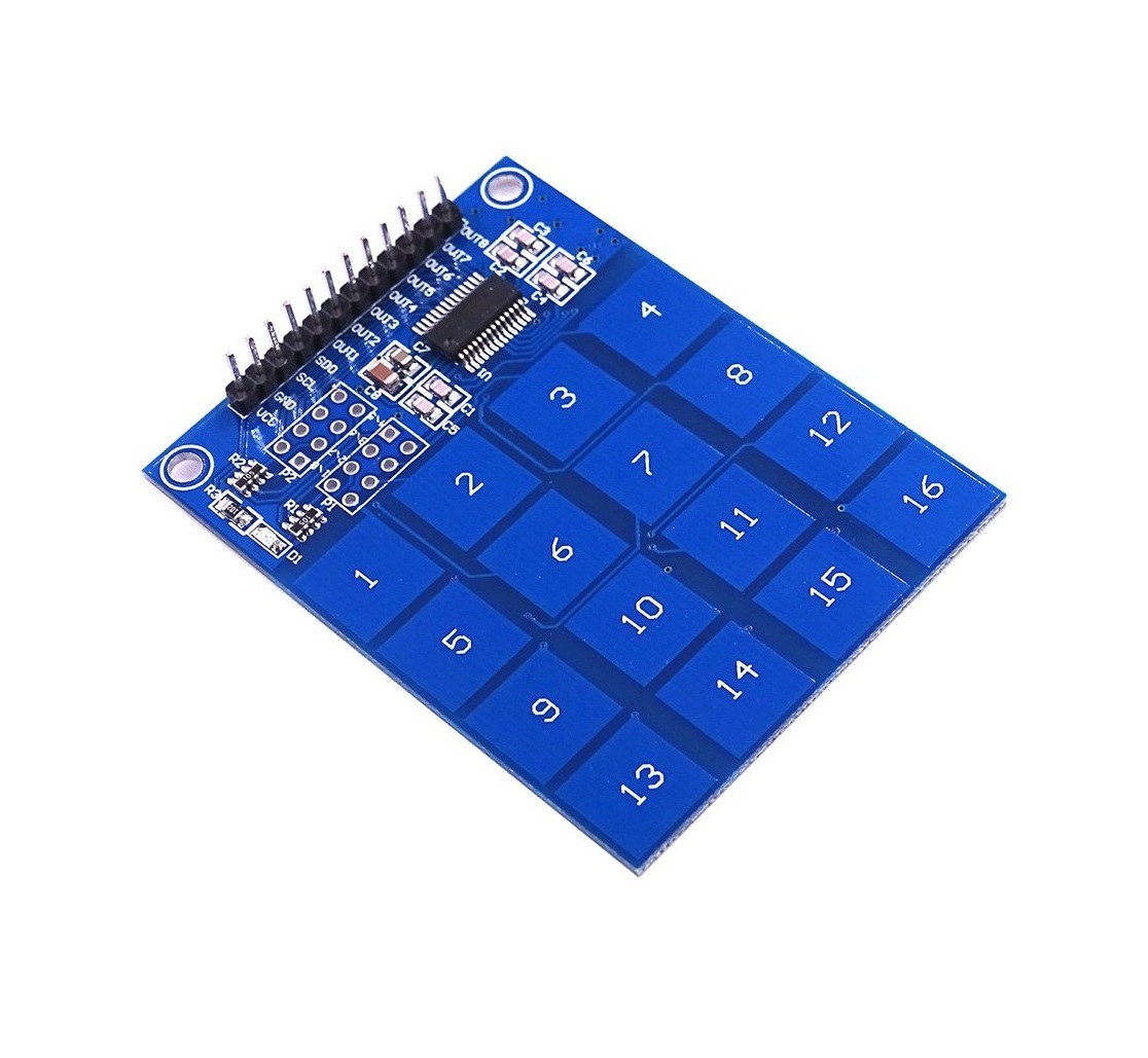 TTP229 Keypad Touch Arduino – لوحة مفاتيح لمس 4×4 للأردوينو